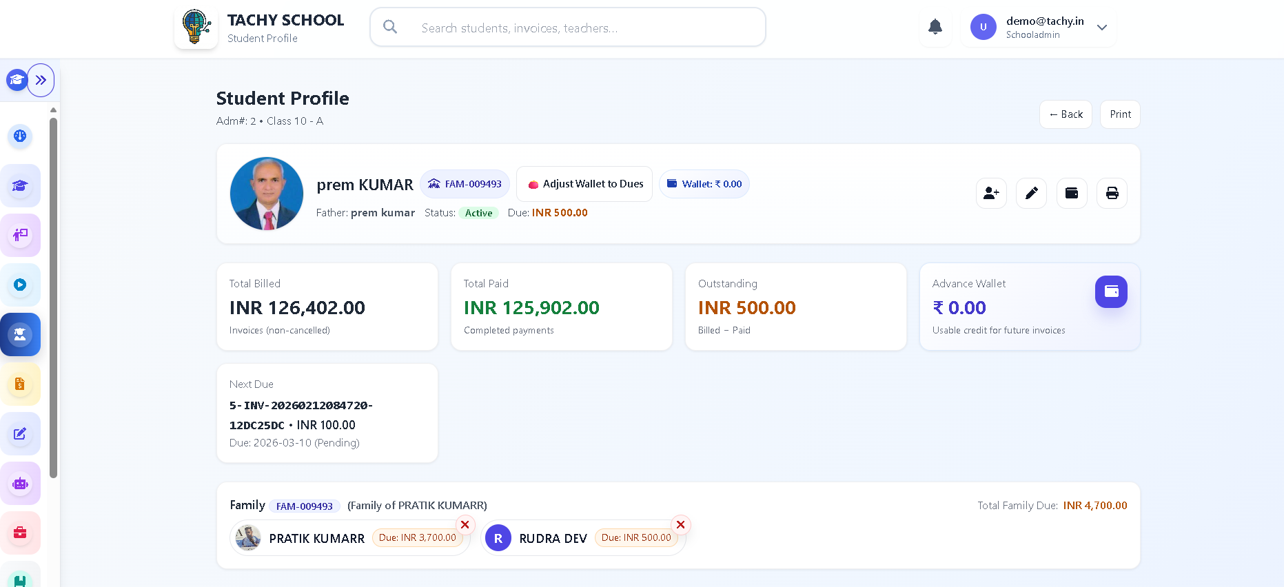 Student attendance management software for Bardhaman, West Bengal — TACHY School ERP